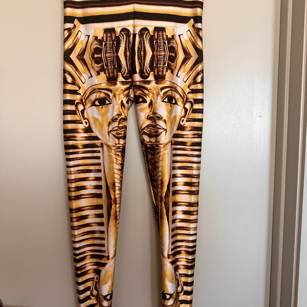 BlackMilk Gold and Brown Pharaoh Leggings